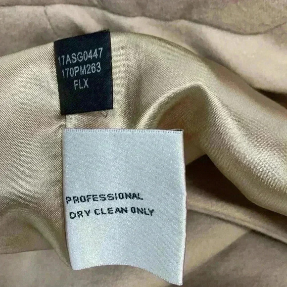 Kenneth Cole size 8 petite tan coat 60% wool - Picture 10 of 11